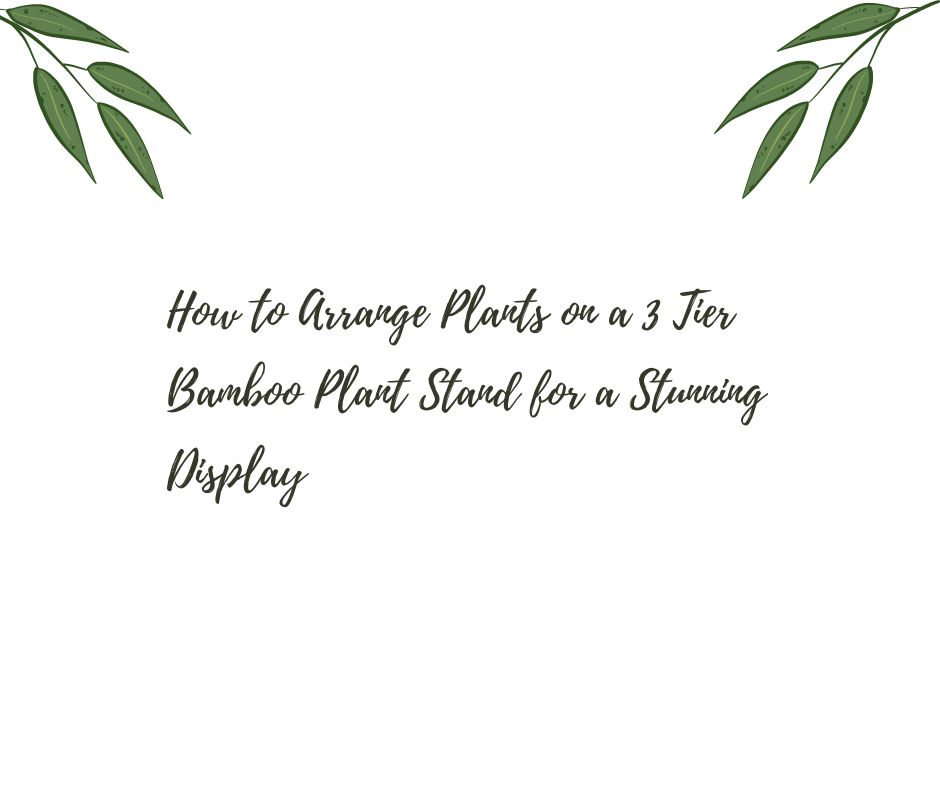 How to Arrange Plants on a 3 Tier Bamboo Plant Stand for a Stunning Display